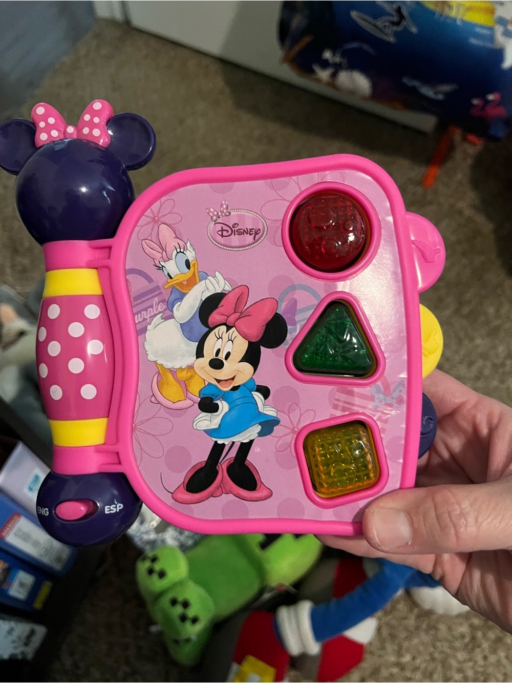 Disney Pink and Purple Minnie Mouse Shape & Light Activity Toy